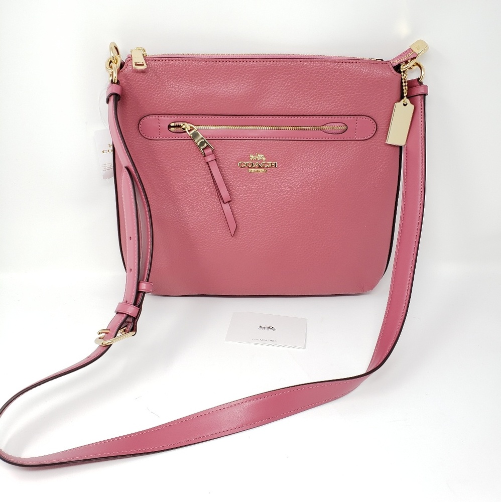 Brand New Coach Leather Crossbody Bag - Picture 1 of 6
